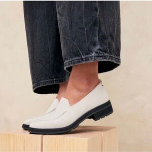 Rothy’s The Lug Loafers - Ivory Melino Wool Upper Women’s Size 12